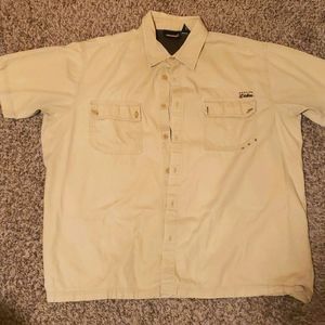 Dickies 3XL Tan Garage short sleeve button-up